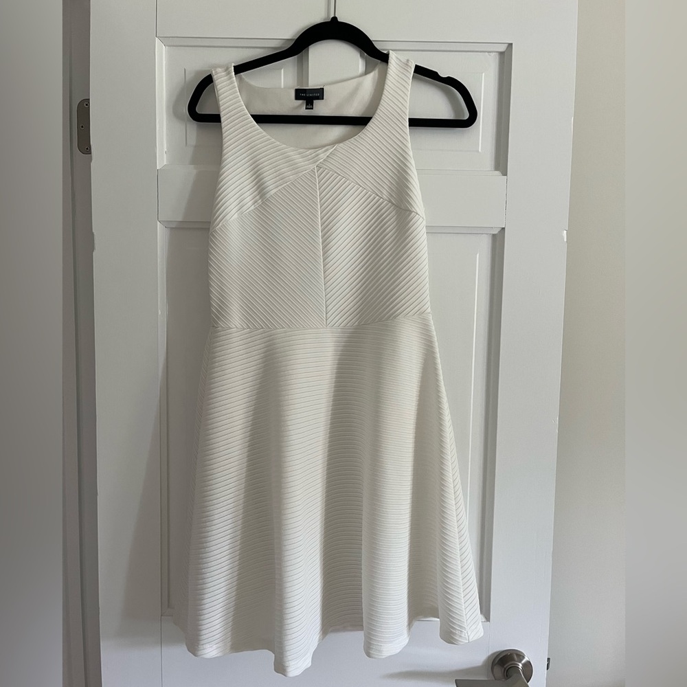 The Limited White Textured Mini Dress